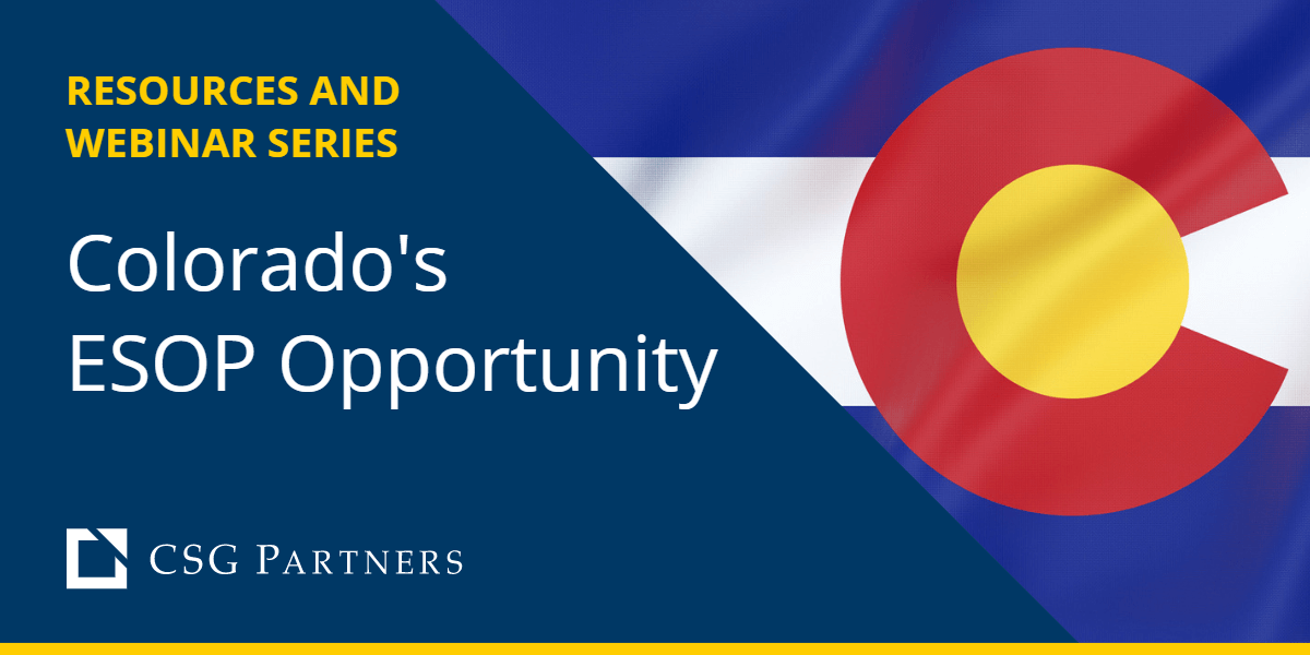 Colorado's ESOP Opportunity